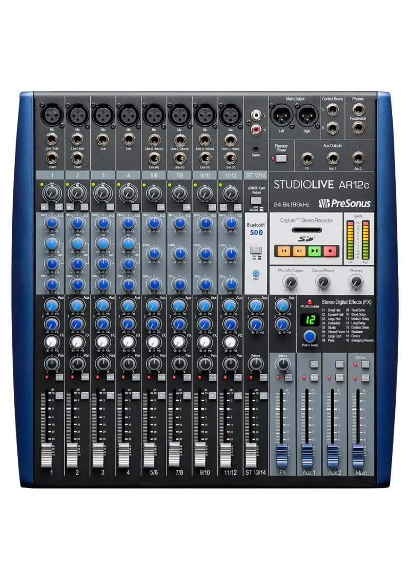 MEZCLADORA ANALOGA PRESONUS STUDIOLIVE AR12C