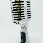 MICROFONO CLASICO PLATEADO ART 305P