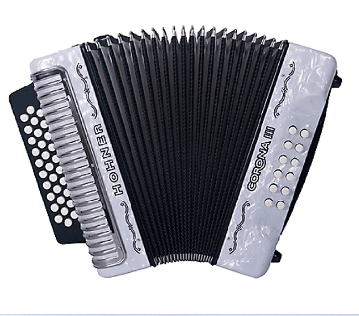 ACORDEÓN ADG HOHNER III CORONA BLANCO A5702S