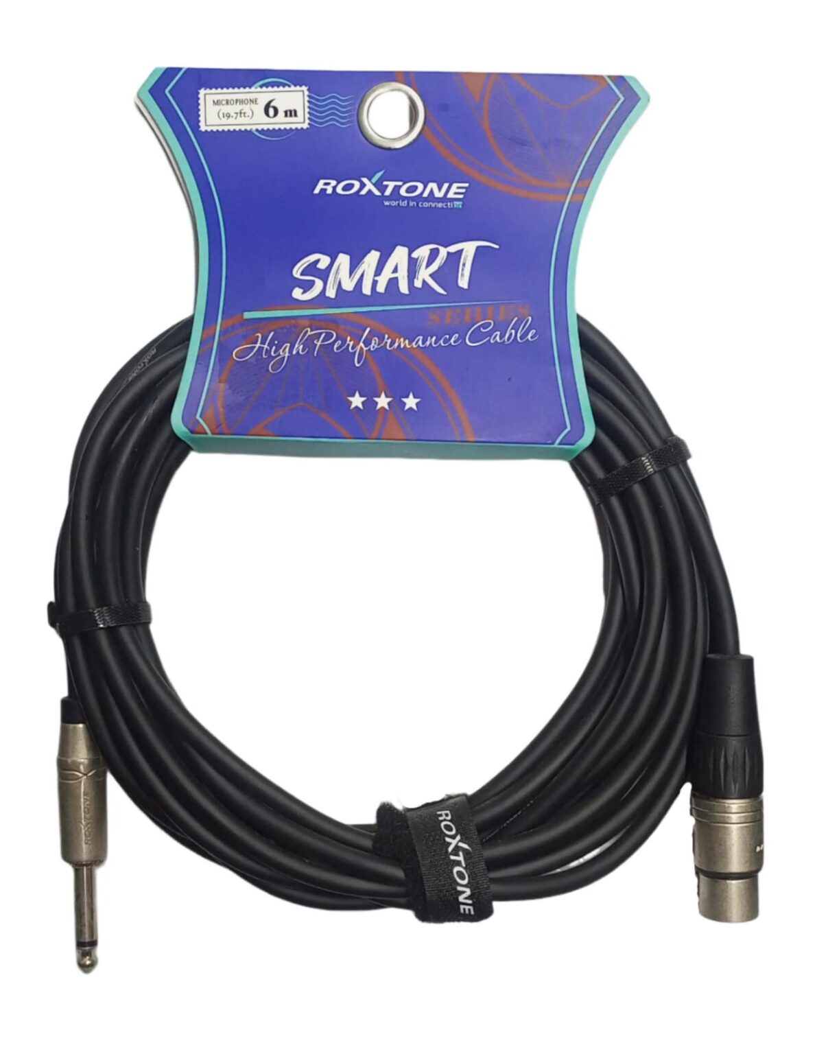 CABLE ROXTONE PARA MICROFONO SMXJ210l0060 6MTS PLUG-XLR